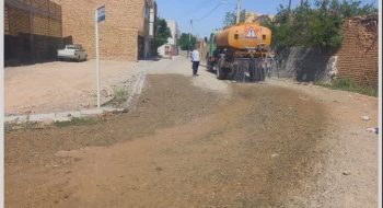 📷گزارش تصویری|  عملیات مخلوط ریزی وریگلاژ انتهای خیابان رسالت وسالت ۸
