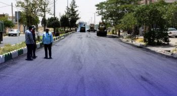 شروع  زیر سازی جهت اجرای عملیات آسفالت بولوار سجاد