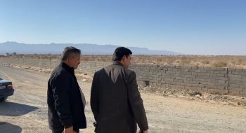 بازدید مهندس نجار معاونت خدمات شهری شهرداری کاشمر از محل دفن زباله