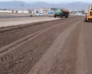 عملیات زیرسازی وریگلاژ بلوارضلع شمالی ايران‌خودرو