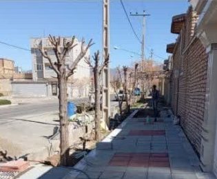 عملیات پیاه روسازی وموزاییک فرش بین دانش۲۳ و ۲۵