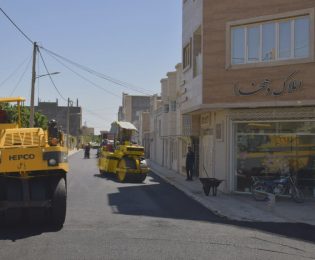 آغاز عملیات بزرگ “نهضت آسفالت” در خیابان دهخدای ۲۳