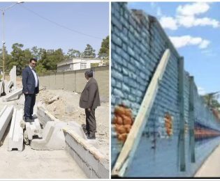 عقب نشینی دیوار شرکت برق در راستای بند 14ماده 55قانون شهرداری های