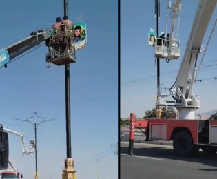 نصب تصاویر شهدا به صورت پلاک در میادین و ورودی های شهر کار زیبا که توسط شهرداری و شورای اسلامی شهر کاشمر در راستای دومین کنگره ملی شهید آیت الله مدرس و ۱۲۲۲ شهید منطقه ترشیز