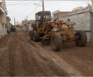جمع آوری آسفالت خیابان کمال‌الملک ۳۸ و شروع عملیات زیرسازی جهت اجرای عملیات آسفالت