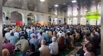 حضور پرشوروباشکوه مردم شهیدپرور کاشمر در نماز جمعه