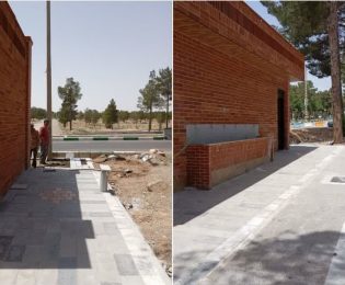 احداث سرویس های بهداشتی وکف سازی محوطه اطراف سرویس بهداشتی فاز ۴ بولوار سید مرتضی ع