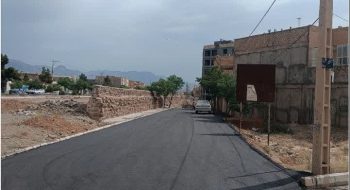 آسفالت ریزی خیابان امیرکبیر 10/2