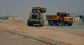 عملیات زیرسازی کمربندی نسیم در راستای آماده‌سازی برای آسفالت