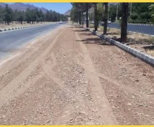 ادامه عملیات زیر سازی لاین کندرو  بولوار سید مرتضی ع روبروی پمپ بنزین